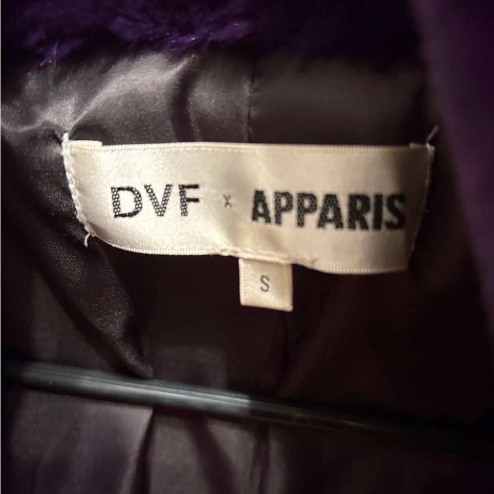 Diane Von Furstenberg Purple Teddy Jacket - Picture 3 of 3
